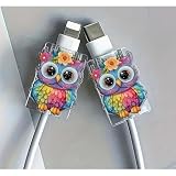 2Pcs Cat Pattern Cable Protector, Cute Charging Cord Cover Set(cat)