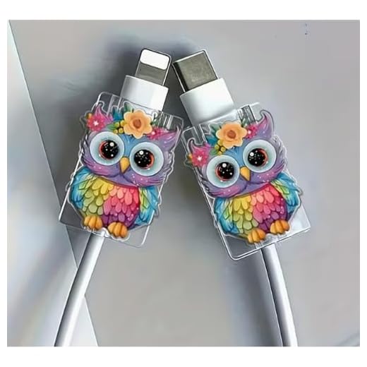 2Pcs Cat Pattern Cable Protector, Cute Charging Cord Cover Set(cat)