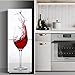 Adesivo per frigorifero Copriporta Armadietto per vino rosso Pellicola autoadesiva 3D Porta Adesivi per frigorifero in vinile Carta da parati Decalcomanie PVC Art
