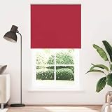 Zeehear Verdunkelungsrollo Rot 135x230cm Sichtschutz Fenster Jalousie aus Polyester mit Kettenverbinder, Klemmfix ohne Bohren, Hitzeschutz und Blickdicht für Schlafzimmer Wohnzimmer Büro