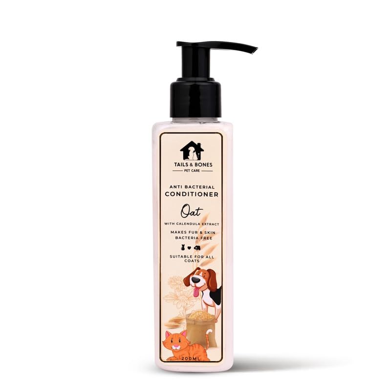 TAILS & BONES Conditioner for Pets | Calendula & Oat Extract Conditioner for Dogs & Cats (200ml) 1