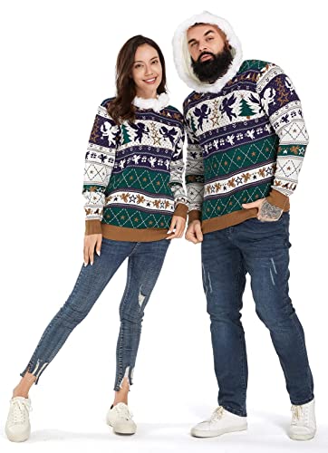 Men憇 Ugly Christmas Sweater Unisex Women`s Funny Novelty Pullover for Xmas Party Festive2