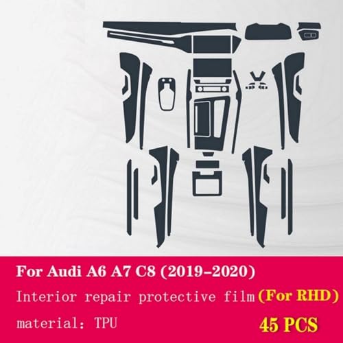 Protection console centrale Audi A6 C8 pour un intérieur impeccable