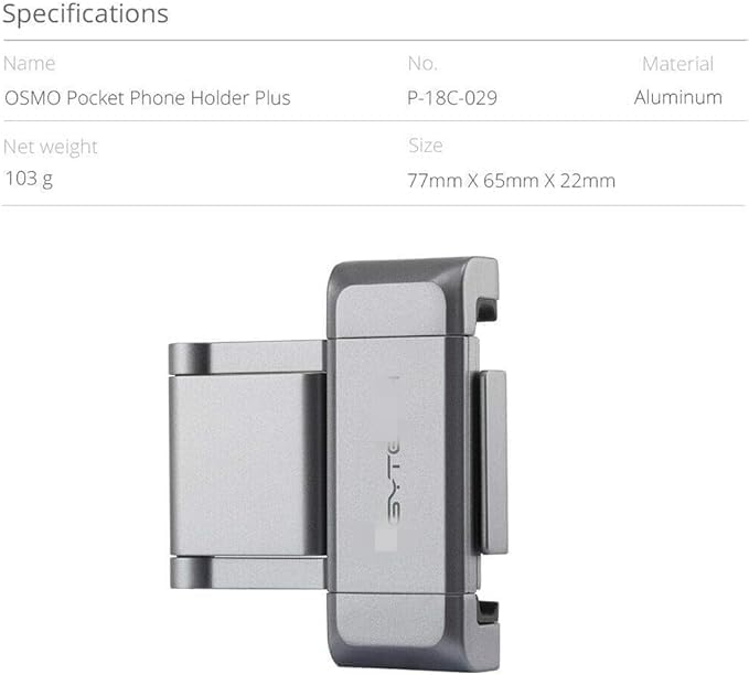 Miniatura 5 de Soporte de fijación de liberación rápida para DJI OSMO Pocket Phone Holder Adapter by Runchicken