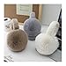 Cute Solid Soft Plush Ear Keep Warmer Winter Earmuffs Women Men Fashion Outdoor Earflap Protection Collapsible Ear Muffs(White)