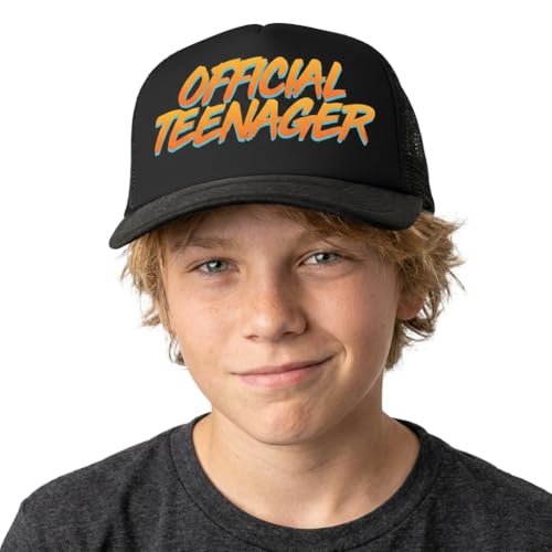 Product Image of the Official Teenager Black Novelty Trucker Hat - Funny 13th Birthday Gifts for Him or Her - 13th Birthday Party Supplies, Decorations and Favors