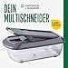FACKELMANN Chefkoch Mehrzweck Gemüseschneider 16-Teilig – Das Multi-Tool für die Küche ist Cutter, Dicer, Slicer, Chopper und Küchenschneider in einem Set – Multischneider für Gemüse