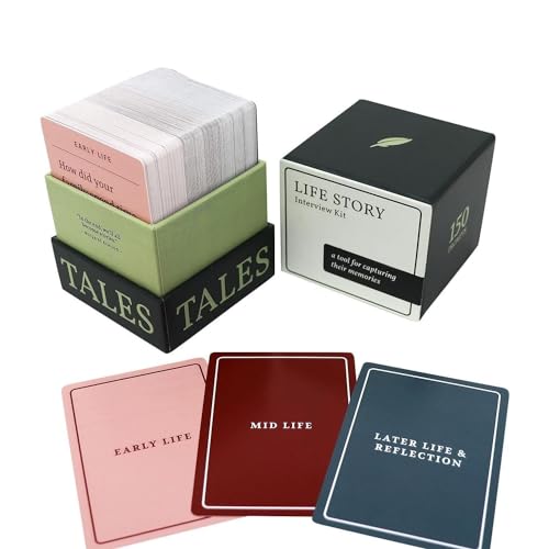 Tarjetas de conversación para familias, 150 tarjetas de juego de entrevista de historia de vida, conoce a tus padres y abuelos para juego familiar, juego de pictionary nocturno para familia, tarjetas