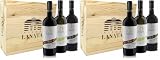 Villa Lanata - Barbera d'Asti DOCG Superiore, Langhe DOC Chardonnay, Piemonte docg Rosso in Cassetta Legno 3 x 750 ml (Confezione da 2)