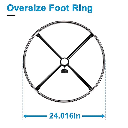 Image of BOLISS Enlarged Office Drafting Chair Foot Ring, for Home and Office Chairs, 350lb Weight Capacity - Plated