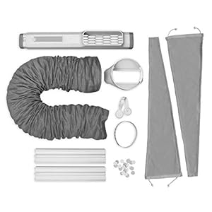 AEG Premium Window Kit, Geschikt voor alle Draagbare Airconditioners met een Diameter van 15 cm, Grijs/Wit, AWK03, 1 Set