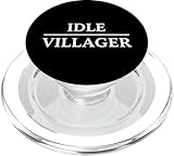 Idle Villager Funny Gaming Quote Fan PopSockets PopGrip for MagSafe