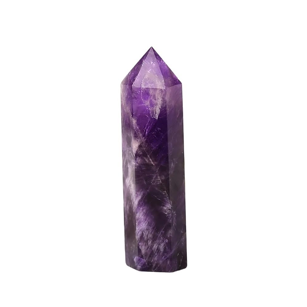 YLQUXEUV 1pcs 6-8cm Dream Amethyst Quartz Crystal Points