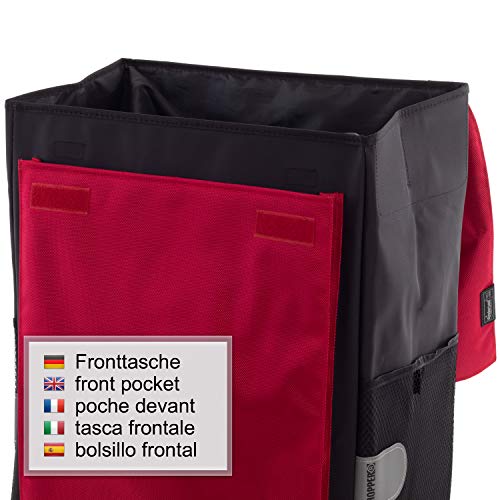 Andersen Shopper Royal XXL Sondermodell Alu klappbar mit Luftreifen Ø 25 cm und 61 Liter Tasche Martje rot – Bild 5