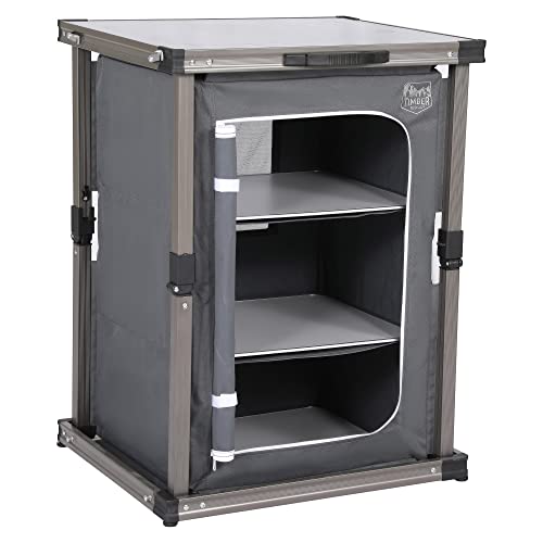 TIMBER RIDGE Robinia Quick Fold Speisekammer Camp Pantry, Aluminium, grau Cover