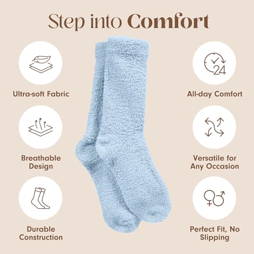 Unboxme Gifts Warm & Cozy Ultra-Luxe Cloud Sock for Women & Men - Super Soft Luxurious Fabric Sleep Socks - Image 5