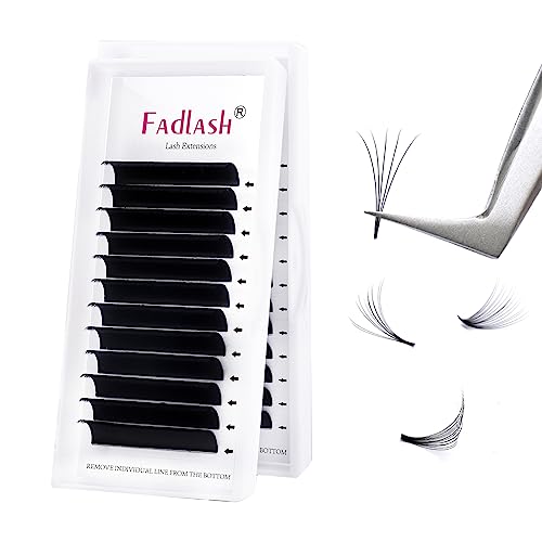 Easy Fan Lashes FADLASH 0.07mm D Curl 14mm Pojedyncza Długość Self Fanning Przedłużenie Rzęs Objętość Rosyjska Russian Easy Fan Eyelash(0.07-D-14mm)