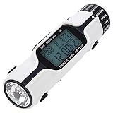 lvifloae Orologio da Viaggio con Ora Mondiale 3 in 1 Torcia Elettronica Sveglia Digitale Termometro con Display Retroilluminato con Ora Mondiale Orologio Mondiale Fusi Orari