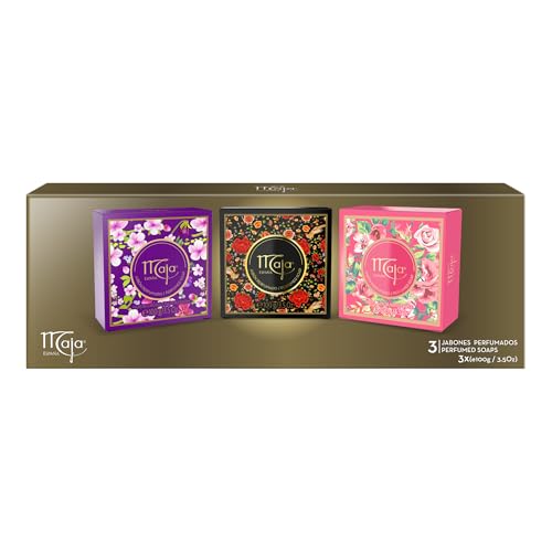 Maja Pack Regalo 3 Jabones 100 g. (Aroma Clásico, Plum Blossom &...