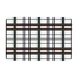 LORVIES Tartan Pattern Plaid Indoor Door Mat, Non-Slip Absorbent Doormat Inside Floor Mats Area Rug