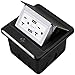 Vagueior Pop-Up Floor Box Kit, 4.8A USB Outlet, 20A Tamper-Resistant Receptacle Outlet, Corrosive Resistant Hardware,ORB