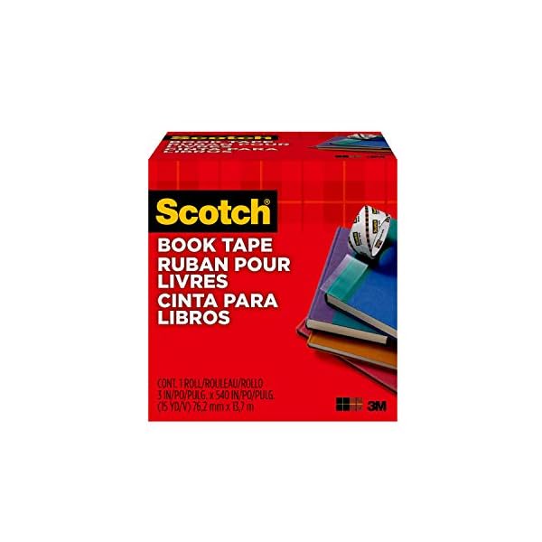 Scotch FF084574 Buchreparatur-Klebeband (76,2 mm x 13,7 m) transparent