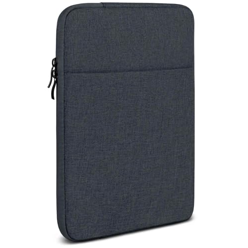 moex Funda para tablet Lenovo Tab P12 con cremallera y compartimento para accesorios, funda de tela de nailon suave acolchada, funda minimalista para salpicadero, antracita