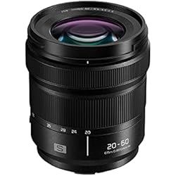 Objetivo Lumix 12 60 Panasonic LUMIX S-R2060E - Objetivo (20-60 mm, F3.5-5.6, tamaño de filtro 67 mm, resistente a salpicaduras de agua y protección contra el frío) negro