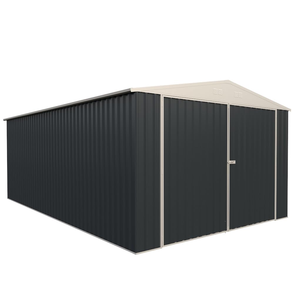 Amazon | 物置 組立式 屋外 大型 倉庫 おしゃれ 幅336.8x奥行