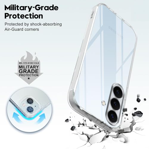 Image of Jkobi Silicone Back Cover Case for Samsung Galaxy S26 Plus (Clear Shockproof Case with Camera Protection | Soft and Flexible | Transparent)