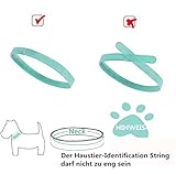 VOARGE 15 Stück Welpenhalsbänder für züchter, Einstellbar welpenhalsband, Halsband Welpe Verwendet für Neugeborene Haustiere Hündchen Identification Hundemarken,Mehrfarbiges Nylon Welpenhalsbänder