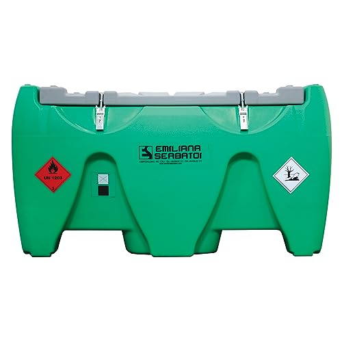 Mobiler Benzintank Carrytank 330CTK ProLine 330L ADR zugelassen 12V Pumpe mobile Tankstelle Polyethylenbehälter Transporttank Kraftstofftank für Benzin Diesel Werkstatt Boot Baustelle Landwirtschaft