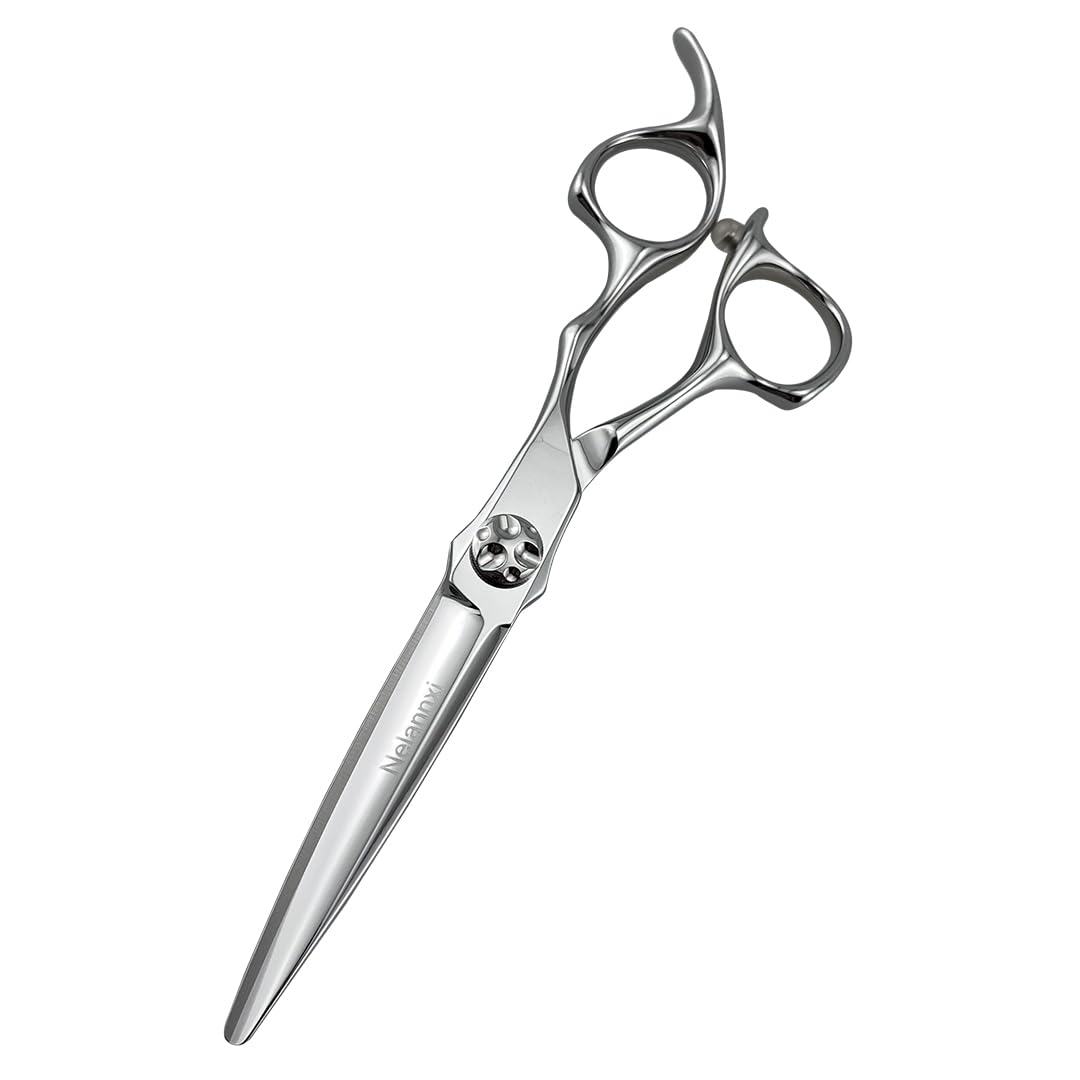 AOLANDUO Forbici da taglio professionali per capelli in acciaio giapponese AICHI, fatte a mano, con design a spigolo/traverso per barbieri da salone