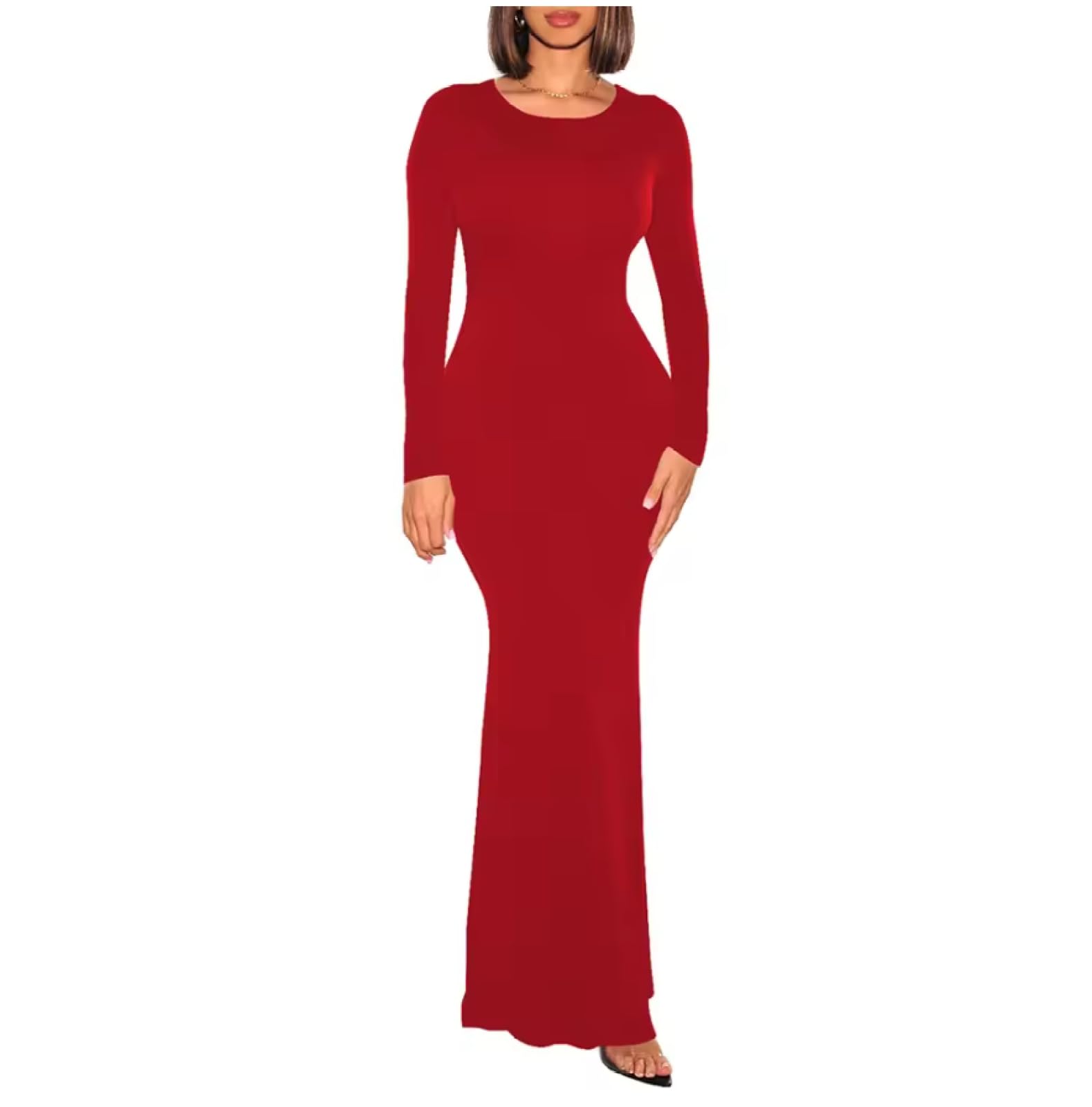 Plus Size Abito Lungo per Delle Donne Partito Nightclub Slim Fit Abiti Da Donna Manica Lunga Vestidos Personalizzabile