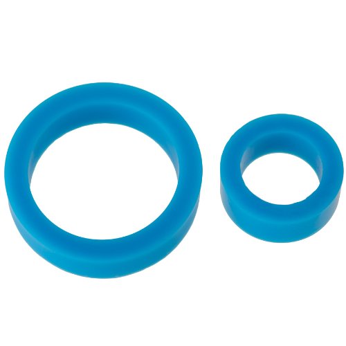 Doc Johnson James Deen Silicone Cock Rings, Blue