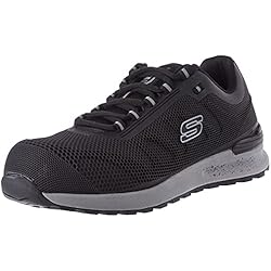 Skechers De Seguridad Skechers BULKLIN BRAGOO, Zapatillas para Hombre, Black KPU + Mesh, 43 EU