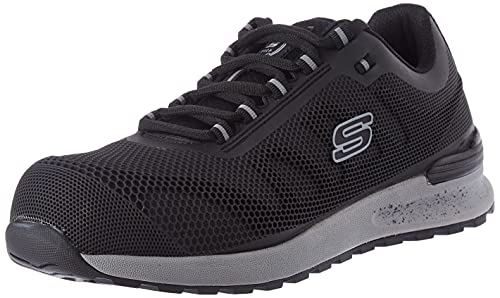 Skechers Herren Bulklin Bragoo Sneaker, Black Kpu Mesh, 45 EU