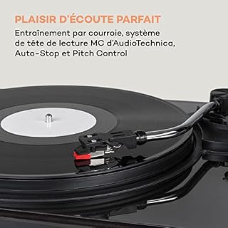 Auna Platine Vinyle, Tourne Disque Vinyle avec Entraînement par Courroie, Tourne-disques Audio Vinyle 33 Tours en Verre… - Les Beatles, Paul McCartney, John Lennon, RIngo Starr, George Harrison Auna Platine Vinyle, Tourne Disque Vinyle avec Entraînement par Courroie, Tourne-disques Audio Vinyle 33 Tours en Verre… – Image 3