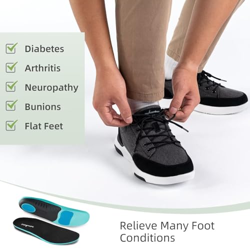 OrthoComfoot Men's Orthopedic Arch Support Walking Shoes: Comfortable Heel Spurs Plantar Fasciitis Fashion Shoes, Breathable Orthotic Tennis Sneakers for Foot and Heel Pain4