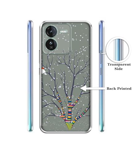 Image of Casotec Winter Pattern Print Design Printed Silicon Soft TPU Back Case Cover for iQOO Z9 5G