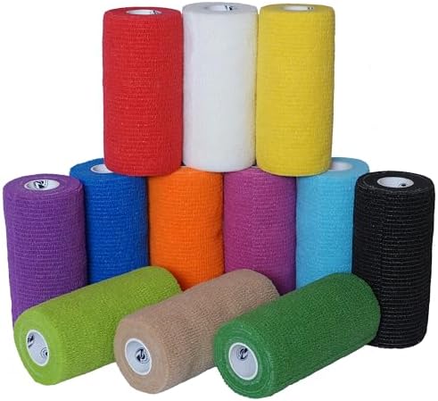 6 Rolls Self Adhesive Bandage Tape Vet Wrap Medical Sport Pet Animals - View #6