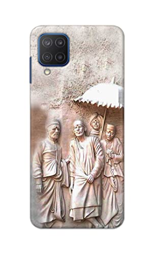 Image of Printed Hard Back Cover Case for Samsung Galaxy M12 Back Cover (Sai Baba) -1803