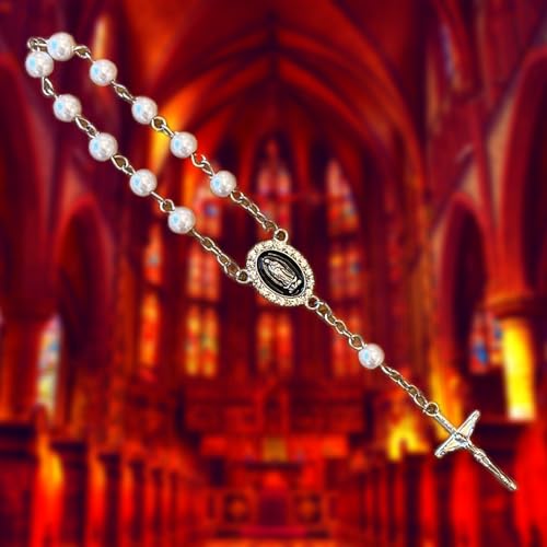 Door Knob Rosary, Handmade and Blessed in the Holy Land, Prayer Beads with Medal and Crucifix, Gift Pouch and Certificate of Authenticity, Cross Door Hanger2