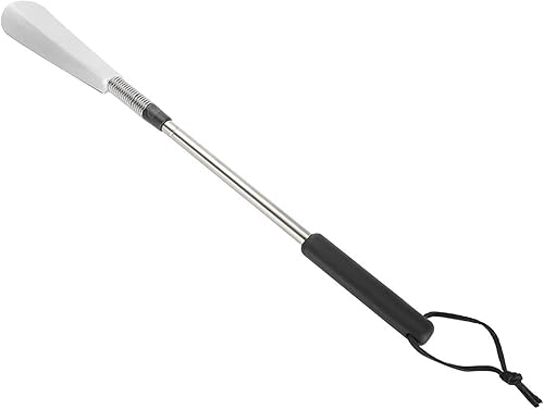 Miniatura 6 de Zapato telescópico 45 × 3 × 3 portátil telescópico extensible zapato cuerno de acero inoxidable plegable mango accesorios de zapatos