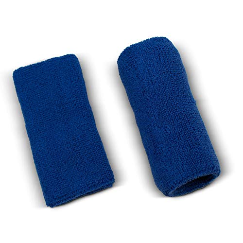 Image of US Glove Sweat Bands for Wrists, Sports Wristbands for Men & Women, Athletic Hand Bands for Tennis, Gymnastics, Basketball, Volleyball, Baseball, Football or Gym Sport, 2-pc Cotton Arm Sweatbands 4.5 inch