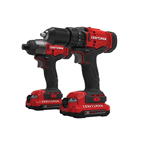 Craftsman V20 Max Cordless Drill And Impact Driver, Power Tool Combo Kit With 2 Batteries And Charger (Cmck200C2Am) #TOP1