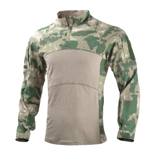 Chemise tactique militaire homme à manches longues pour airsoft et chasse