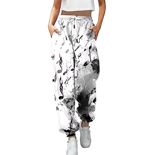 Pantalon de jogging pour femme à taille haute pantalon de loisirs