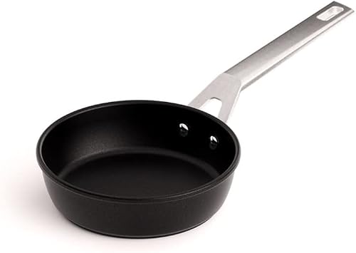 Valira Reinforced Non-Stick Scratch Resistant Induction Ready Cast Aluminum Fry Pan, 7-Inch, Black