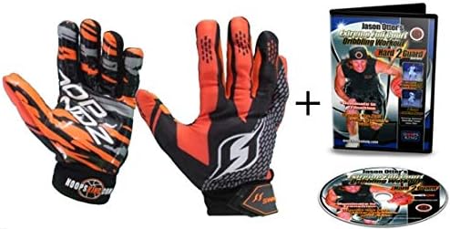 Hoop Handz Weighted Basketball Training Gloves w/Full Court Dribbling Drills DVD